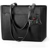 RAINSMORE Borsa Donna Grande Porta PC 14 Pollici Impermeabile Borsa Università Donna in Pelle PU Tote Bag Shopper Elegante con Multi-Scomparti