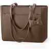 RAINSMORE Borsa Donna Grande Porta PC 14 Pollici Impermeabile Borsa Università Donna in Pelle PU Tote Bag Shopper Elegante con Multi-Scomparti