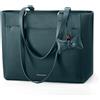 RAINSMORE Borsa Donna Grande Porta PC 14 Pollici Impermeabile Borsa Università Donna in Pelle PU Tote Bag Shopper Elegante con Multi-Scomparti