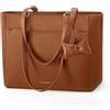 RAINSMORE Borsa Donna Grande Porta PC 14 Pollici Impermeabile Borsa Università Donna in Pelle PU Tote Bag Shopper Elegante con Multi-Scomparti