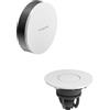 hansgrohe Flexaplus copertura per set scarico e troppopieno, 58187340, Flexaplus nero cromato spazzolato/bianco [Rubinetteria Bagno > Sistemi di Scarico]