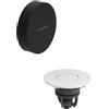 hansgrohe Flexaplus copertura per set scarico e troppopieno, 58187670, Flexaplus nero opaco/bianco [Rubinetteria Bagno > Sistemi di Scarico]