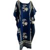 Cool Kaftans Fresco Kaftani JAVA Stampa Cotone Caftan Abito Un Plus Size New Cool Kaftani Blu Taglia unica