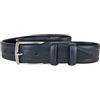Before by Luigi Benetton CINTURA UOMO LUIGI BENETTON ART 106-35 TOTALMENTE IN PELLE Fibbia Nickel Free Accorciabile Col. BLU (130)