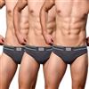 FOCENZA Mutande Uomo in Microfibra, Elastico Logato | 3 Pezzi | Vari Colori | Intimo Uomo Morbido, Elasticizzato e Confortevole | Senza Cuciture | Made in Italy