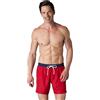 LVB Costume a boxer Short Asciugatura Rapida Uomo, Rosso, XL