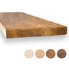 MoonTree Mensola galleggiante rustica, 70 cm x 30 cm x 4,4 cm, effetto rovere scuro