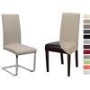 Beautex - Set di 4 coprisedie in jersey, elasticizzato, cotone bi-elastico, colore a scelta, cotone, beige., Onesize Stretch