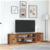 ROMHZKS Mobile per TV, effetto legno anticato, mobiletto per TV, credenza sospesa, 188,5 x 41 x 50 cm, in legno