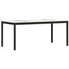 vidaXL Tavolo da pranzo Bianco 180 x 90 x 75 cm Pino massello, Tavolo da pranzo moderno in pino, arredamento contemporaneo per interni, gambe quadrate minimaliste per decorazioni stilose