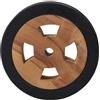 Solivagant Rotelle di Ricambio per Lettini Prendisole 2pz Massello di Teak,Marrone,2.3kg