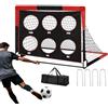 Generic Porta da calcio per cortile - Design pop rettangolare Trainer Toy, 1,2 m di larghezza x 9,1 m di altezza, pieghevole porta da calcio all'aperto, portatile di allenamento, attrezzatura sportiva