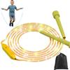 Generic Corda per saltare con luci a LED per bambini, 280 cm, corda per saltare per bambini e adulti, corda per saltare con conteggio, lunghezza regolabile e tre modalità di luce arcobaleno, per saltare per