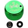 HanOaki Bobina per mulinello da pesca meccanico per ABU 3/3.5/4/P5 Baitcasting, costruzione in lega di alluminio, parte di ricambio con ingranaggi e kit audio interno (verde)