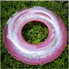 Generico Anello da Nuoto Gonfiabile con Paillettes Glitter, Anello Galleggiante for Piscina Multicolore Trasparente for Adulti for la Festa Estiva in Spiaggia in Oceano(Purple,33.5IN)