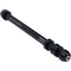 Minflora Bike Trainer - Spiedino per asse passante per ciclismo indoor, con distanziatori regolabili, struttura in lega di alluminio, passo filettatura P1.5, finitura nera (P1.5)