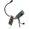 Gettimore Display per cruscotto scooter elettrico per Ninebot F2 Pro, impermeabile, pannello strumenti con schermo trasparente, indicatore di velocità e batteria, verde e nero