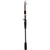 Tidgel Canna da pesca telescopica ultraleggera in fibra di carbonio, portatile, con mulinello in ghisa, con guide SIC, per viaggi, campeggio, zaino in spalla, 1,8 m (6)