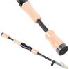 Kivivaka Pesca telescopica in carbonio da 1,5 m a 2,per 4 m, leggera canna da pesca con connettori in metallo per pesca alla trota e spigola
