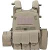 Generic Gilet Airsoft | Attrezzature di Protezione Regolabile Multi-Tasche - Gilet di Sicurezza per Caccia Paintball Costume Cosplay Outdoor Gioco di ruolo Guardie di Combattimento