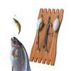 Genérico Caminatore di gamberetti, ami per pesca in acqua salata, supporto per esca da pesce in acciaio al carbonio | Ganci esche luminose con linee e per la trota in acqua salata