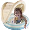 Generico Anelli Gonfiabili Galleggianti da Piscina Bambini - Giocattolo Galleggiante da Piscina con Parasole,Gonfiabile in PVC con Maniglie,per Estate Spiaggia Acquatico Resort Outdoor Giardino Feste B
