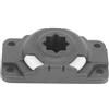 HaloModora Base di supporto per canna da kayak per barche gonfiabili, canoe, binari di scorrimento, compatibilità con struttura in plastica ABS per posizionamento stabile dell'asta