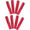 DECHOUS Inserti in Alluminio Leggeri Rosso 8 - Filettate per Aste di 8 MM - Raccordi per Punte da per Tiro Sportivo e Pratica Outdoor