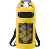 Deskium Zaino impermeabile da 20 l, borsa impermeabile da 20 l, borsa con chiusura a rullo gialla con spallacci, tessuto a rete in PVC a lunga durata, scomparto separato per bagnato, nuoto