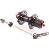 ReachMall Hub 32 fori, 100 x 135 mm, kit leva a sgancio rapido, in lega di alluminio, ruota anteriore e posteriore, ricambio per bici da strada, nero