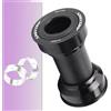 ReachMall BB386 - Movimento centrale a pressione, in lega di alluminio, 86,5 mm, per guarnitura FSA 24/22 mm, colore: nero