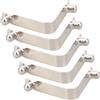 Buxuaaaa 5Pcs Telescopiche Molla Clip di Metallo di Bloccaggio Tubo Pin per Kayak Paddle Tende Da Campeggio Accessori Tenda Lampada Holder
