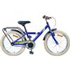 QUAHEAS Bicicletta per bambini da 24 pollici, colore blu scuro, con telaio in acciaio, sedile e manubrio regolabili per 8-12 anni, stabile due ruote per città, fuoristrada, tempo libero e tour