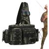Générique da pesca,Sling Bag Esca Gear Tackle Storage Rod Holder - Borsa a tracolla leggera resistente all'acqua, borsa da pesca a mosca, borsa a mosca, escursionismo, porta attrezzatura da cha