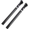 ReachMall Reggisella in fibra di carbonio, 25,4/27,2/30,8/31,6 mm, tubo a doppia D per mountain bike da strada, 350/400 mm
