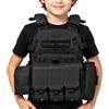 Generic Airsoft Chest Rig, gilet protettivo regolabile con tasche multiple per la guardia di sicurezza, per simulazione, paintball, allenamento, caccia, cosplay, giochi di ruolo, combattimento, battaglia