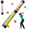 Wectirc Tubo per raccogliere palline da tennis, con supporto per palline da tennis, pickleball retriever portatile con tracolla per campus team driving range operatori personale del corso