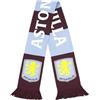 Hy-Pro Sciarpa con licenza ufficiale Aston Villa F.C, design a righe, sciarpa per tifosi con iconico marchio Club