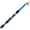 Zpengtai Canna da Pesca Canna da Pesca telescopica Strada in Fibra di Vetro Super Dura Mare Set Lancio a Lungo Raggio 1,8/2, Metri Attrezzatura(1.8m Red)