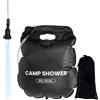 Zunetsutock Borsa da doccia da campeggio portatile | Kit da bagno esterno 20 l - Doccia da campeggio a riscaldamento solare - per la spiaggia i viaggi il nuoto sport Van paesaggistico soggiorni in