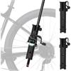 Vestamore 2 supporti per canna da pesca per bici, supporti girevoli a 360 gradi, rack regolabili con corde elastiche e basi di montaggio, adatti per binari OD da 1,9-3,2 cm, per kayak e moto