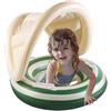 Hemousy Materassini gonfiabili per piscina per bambini - Giocattolo Galleggiante da Piscina con Parasole | Galleggiante per bambini con maniglia - per Estate Spiaggia Piscina Acquatico Resort Outdoor