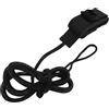 BTOSEP Corda regolabile di sicurezza per tavola da surf, in PVC flessibile, lunghezza 160 cm, colore nero