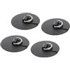 Generic Anelli a D per kayak, in acciaio inox e PVC, 8 cm, anelli di fissaggio per paddleboard, toppa per canoa, accessori per legare il ponte, per kayak, pesca, campeggio, tour, viaggi, pendolarismo