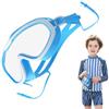 Wectirc Occhialini da nuoto per bambini, occhialini da snorkeling e immersioni, anti-appannamento, 180 gradi, attrezzatura da snorkeling, in policarbonato, per ragazzi, per immersioni