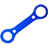 Deskium Strumento per movimento centrale in alluminio, 25 cm, chiave BB per bicicletta BBR60, Hollowtech II, DUB, strumento per movimento centrale a 16 tacche, blu