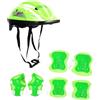 Tuoservo Set di caschi da bici per bambini, con ginocchiere, versatile casco da pattinaggio a rotelle con protezioni per il polso, per longboard, ciclismo