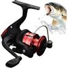 Qzdtue Mulinelli Da Pesca | Attrezzature Spincast Baitcasting Compatto Mini - Mulinello Da Pesca | per Surfcasting Baitcasting Pesce Gatto Marigana Black-Bass Trota Tutta Stagione