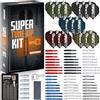 Winmau Super-Tune Up Kit di accessori per freccette | Alette | Aste (steli) | Accessori vari