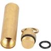 Mtlavishness Scatola con Guarnizione in Ottone per Serbatoio Impermeabile all'Aperto, Mini Magazzino in Metallo in Ottone Puro Premium H62 con Guarnizione O-Ring, Strumento